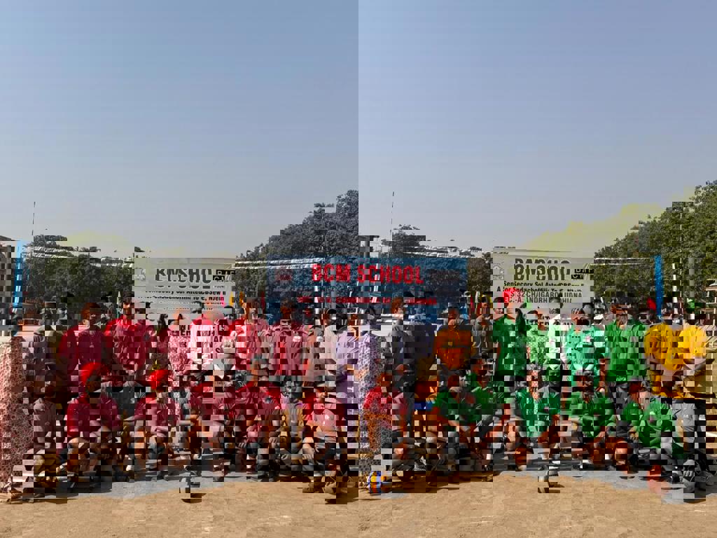 BCM School Hosts Inter-House Volleyball Tournament with Enthusiastic Opening Ceremony